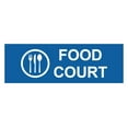 thumbnail image 1 of Basic Food Court Sign (Blue) - Small, 1 of 5