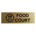 thumbnail image 1 of Basic Food Court Sign (Brushed Gold) - Small, 1 of 5