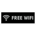 thumbnail image 1 of Basic Free Wifi Sign (Black / Silver) - Large, 1 of 5