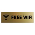 thumbnail image 1 of Basic Free Wifi Sign (Brushed Silver) - Large, 1 of 5