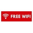 thumbnail image 1 of Basic Free Wifi Sign (Red) - Large, 1 of 5