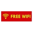 thumbnail image 1 of Basic Free Wifi Sign (Red/Yellow) - Large, 1 of 5
