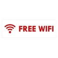 thumbnail image 1 of Basic Free Wifi Sign (White/Red) - Small, 1 of 5