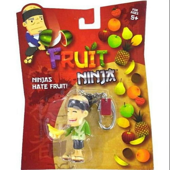 Basic Fun Fruit Ninja Blade Slice Banana Sensei Keychain