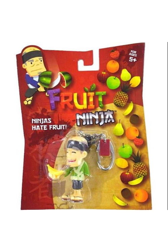 Basic Fun Fruit Ninja Blade Slice Banana Sensei Keychain