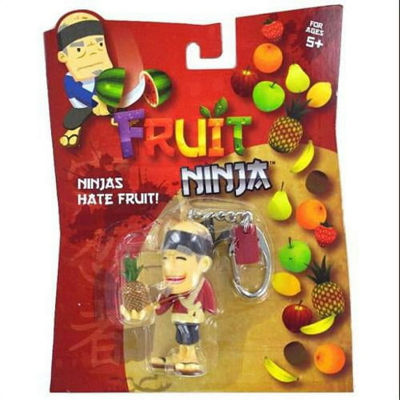 Basic Fun Fruit Ninja Blade Slice Pineapple Sensei Keychain