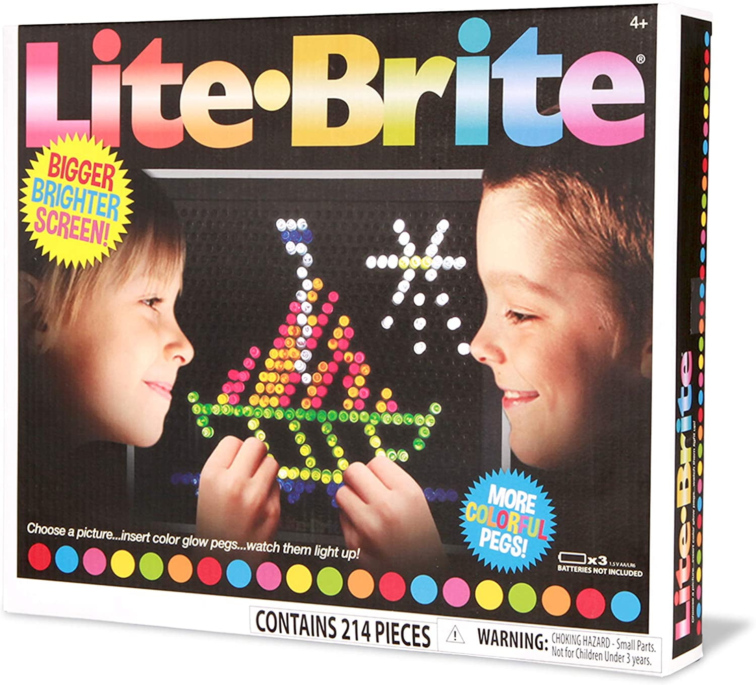  Lite-Brite Classic, Favorite Retro Toy - Create Art with Light,  STEM, Educational Learning, Holiday, Birthday, Gift, Boys, Kid, Toddler,  Girls Age 4+ : Home & Kitchen