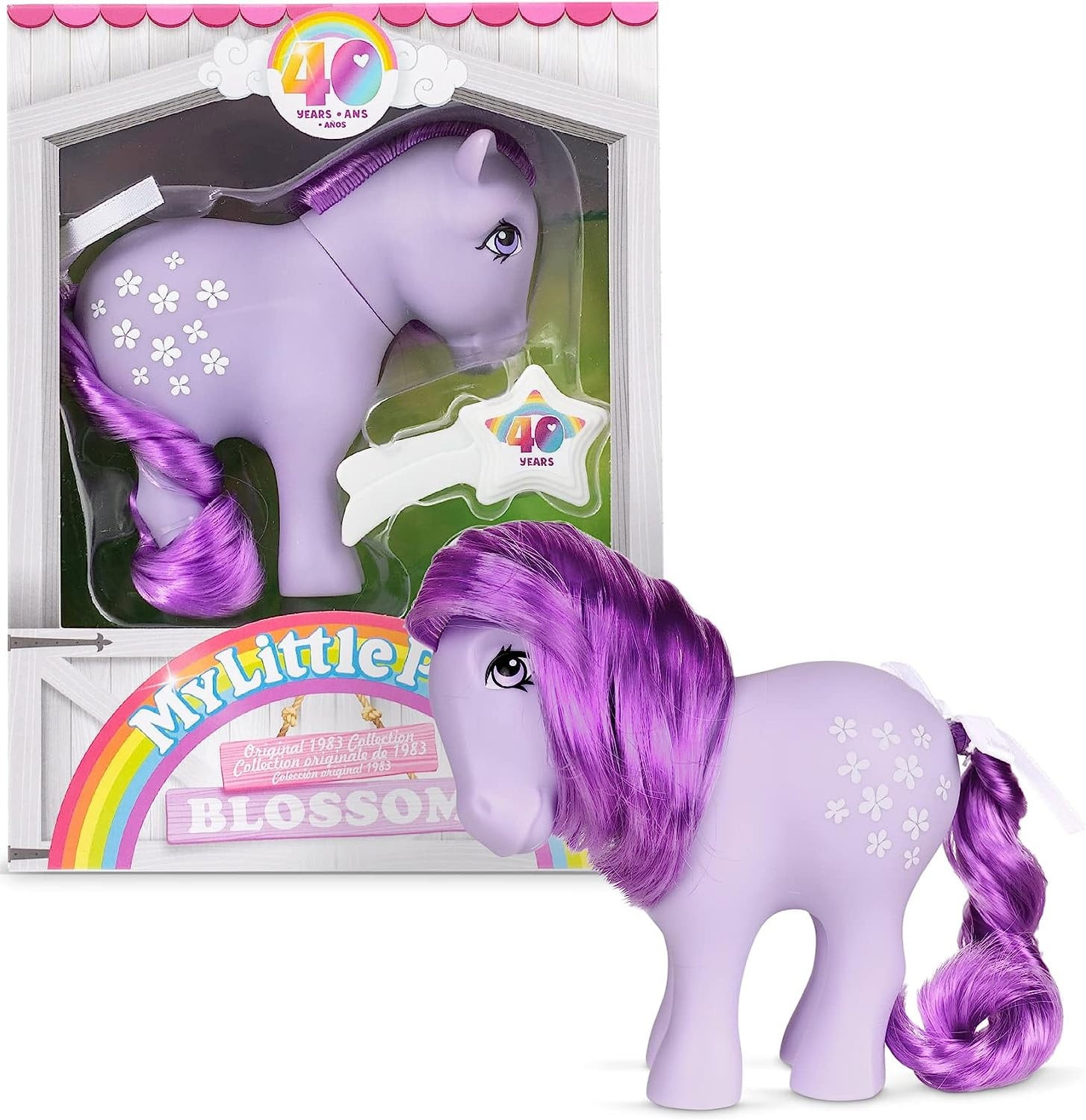 Basic Fun! My Little Pony: Original Collection Blossom 40th Anniversary Series Action Figure