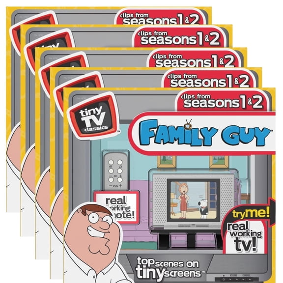 Basic Fun!, Real Working TV with Remote Electronic Learning Systems, Family Guy Edition ( 5 Pack )