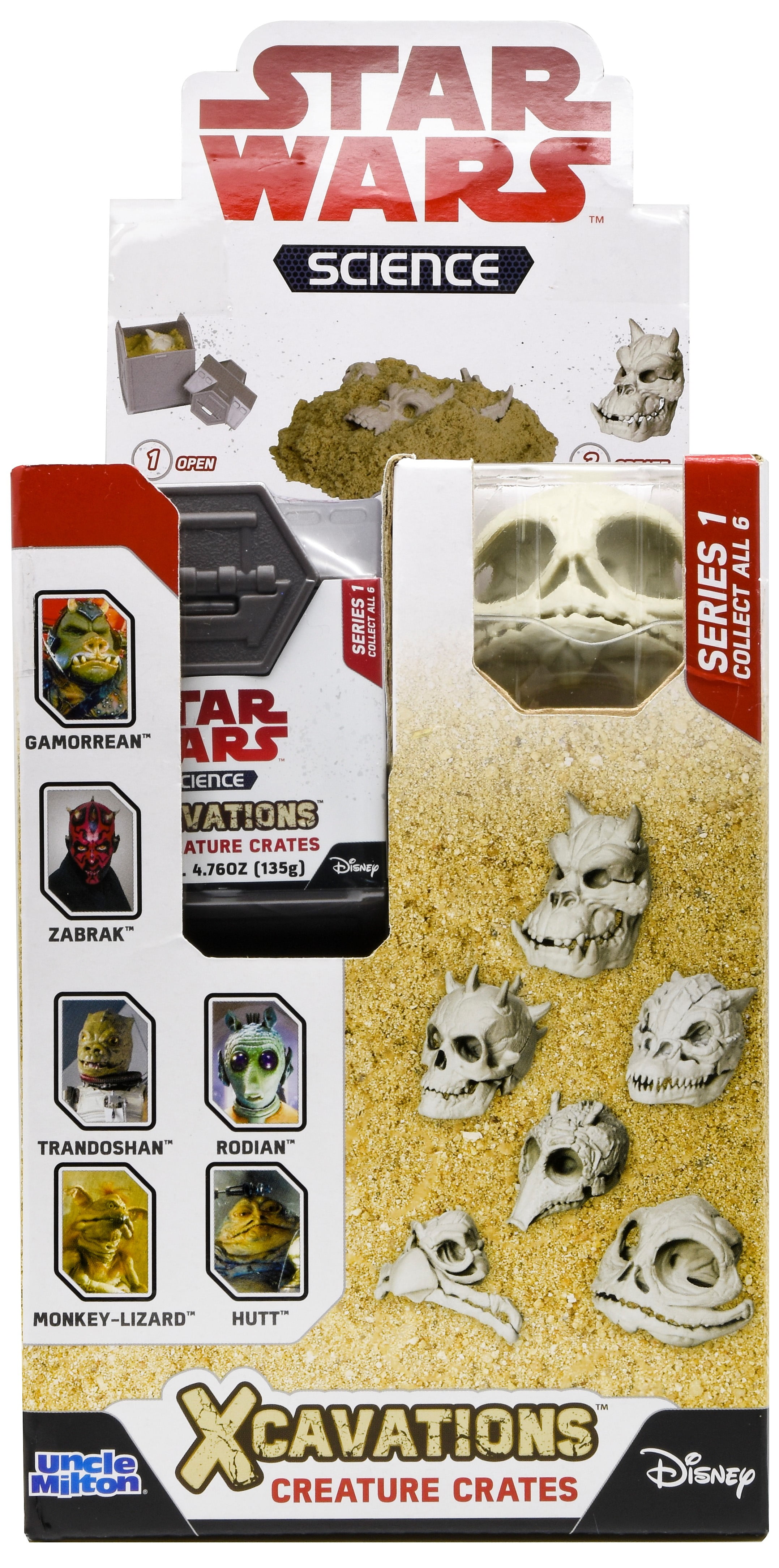 Basic Fun! Star Wars Science Xcavations Collectible Creature Crates