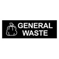 thumbnail image 1 of Basic General Waste Sign (Black) - Large, 1 of 5