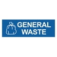 thumbnail image 1 of Basic General Waste Sign (Blue) - Small, 1 of 5