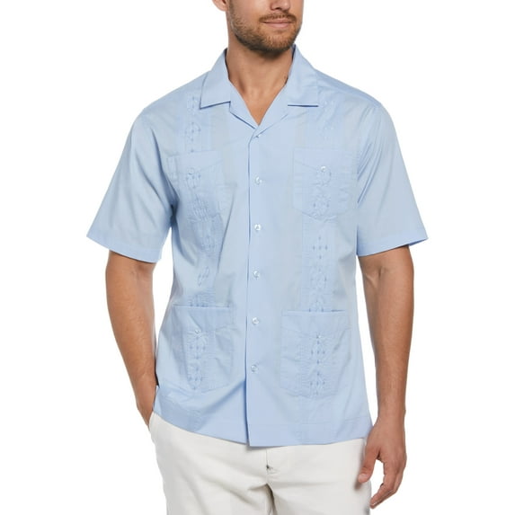 Basic Guayabera Button-Up Shirt