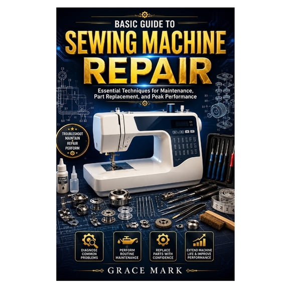 Basic Guide to Sewing Machine Repair: Essential Techniques for Maintenance, Part Replacement, and Peak Performance, (Paperback)