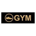thumbnail image 1 of Basic Gym Sign (Black /Gold) - Small, 1 of 5