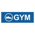 thumbnail image 1 of Basic Gym Sign (Blue) - Large, 1 of 5