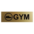 thumbnail image 1 of Basic Gym Sign (Brushed Gold) - Medium, 1 of 5