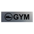 thumbnail image 1 of Basic Gym Sign (Brushed Silver) - Small, 1 of 5