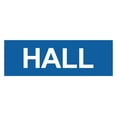 thumbnail image 1 of Basic Hall Sign (Blue) - Small, 1 of 5