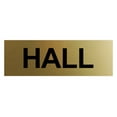 thumbnail image 1 of Basic Hall Sign (Brushed Gold) - Large, 1 of 5