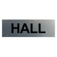 thumbnail image 1 of Basic Hall Sign (Brushed Silver) - Large, 1 of 5