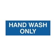 thumbnail image 1 of Basic Hand Wash Only Sign (Blue) - Small, 1 of 5