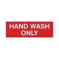 thumbnail image 1 of Basic Hand Wash Only Sign (Red) - Large, 1 of 5