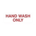 thumbnail image 1 of Basic Hand Wash Only Sign (White/Red) - Medium, 1 of 5