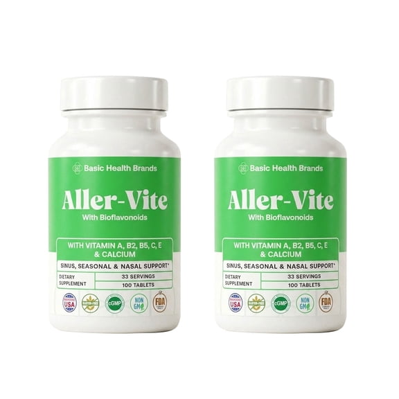 Basic Health Brands Aller-Vite Bioflavonoids Nasal Sinus Support 200 Tablets