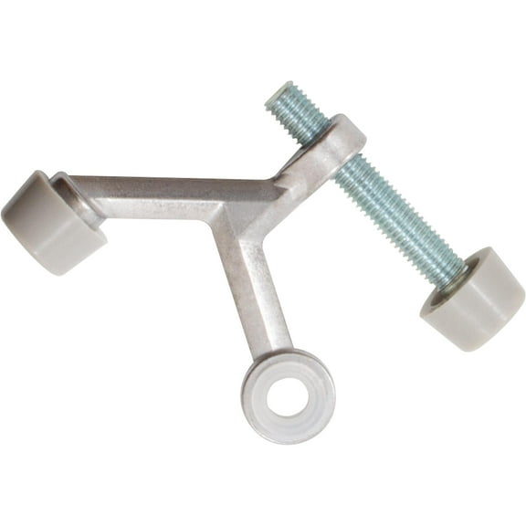 Basic Hinge Pin Door Stop with Colored Tips, Satin Chrome by Stone Harbor Hardware