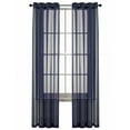 thumbnail image 1 of Basic Home Custom Sheer Voile Grommet Top Window Curtains - Navy, 1 of 1