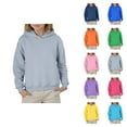 thumbnail image 1 of Basic Hoodies for Boys Girls Long Sleeve Casual Cute Plain Hooded Sweatshirt Kids Pullover Tops, 1 of 5