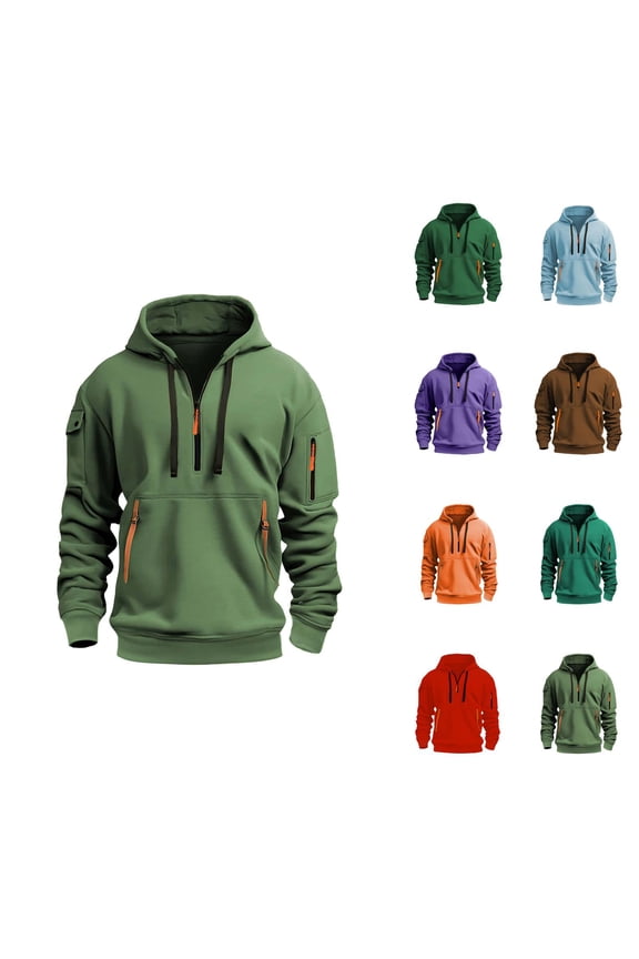 Basic Hoodies for Men 2025 Long Sleeve Essentials Hooded Sweatshirt with Pocket Pullover Hoodie Mens Hoodies