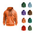 thumbnail image 1 of Basic Hoodies for Men 2025 Long Sleeve Essentials Hooded Sweatshirt with Pocket Pullover Hoodie Mens Hoodies, 1 of 3