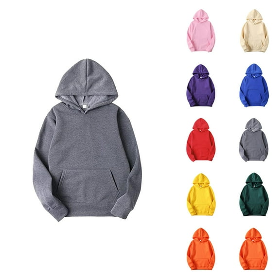 Basic Hoodies for Men 2025 Long Sleeve Hooded Sweatshirt with Pockets Fall Winter Pullover Hoodie Mens Hoodies
