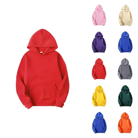 Basic Hoodies for Men 2025 Long Sleeve Hooded Sweatshirt with Pockets Fall Winter Pullover Hoodie Mens Hoodies