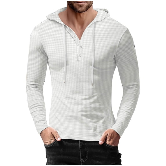 Basic Hoodies for Men Slim Fit Pullover Lightweight Sweatshirts Mens Casual Solid Color Long Sleeve Drawstring Hoodie Shirts