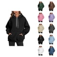 thumbnail image 1 of Basic Hoodies for Women 2026 Fashion Hooded Sweatshirt with Pockets Pullover Top, 1 of 4