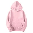 thumbnail image 1 of Basic Hoodies for Womens Oversized Fleece Sweatshirts Long Sleeve Sweaters Pullover Top Fall Outfit, 1 of 6