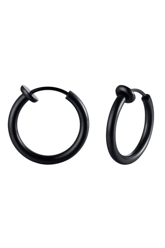 Basic Hoop Earrings for Men Woman Unisex Jewelry High Polished Stainless Steel