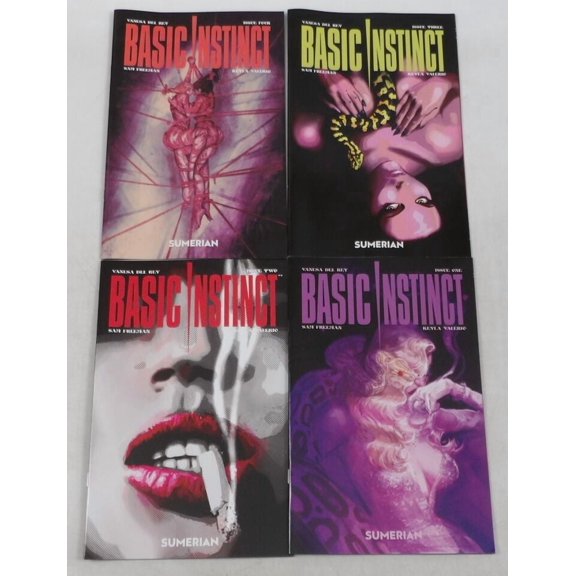 Basic Instinct #1-4 VF/NM complete series based on film ; Sumerian