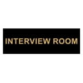 thumbnail image 1 of Basic Interview Room Sign (Black Gold) - Large, 1 of 5