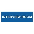 thumbnail image 1 of Basic Interview Room Sign (Blue) - Small, 1 of 5