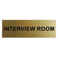 thumbnail image 1 of Basic Interview Room Sign (Brushed Gold) - Small, 1 of 5