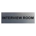 thumbnail image 1 of Basic Interview Room Sign (Brushed Silver) - Medium, 1 of 5
