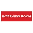 thumbnail image 1 of Basic Interview Room Sign (Red) - Large, 1 of 5