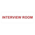 thumbnail image 1 of Basic Interview Room Sign (White/Red) - Large, 1 of 5