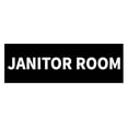 thumbnail image 1 of Basic Janitor Room Sign (Black) - Large, 1 of 5