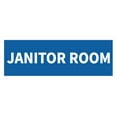 thumbnail image 1 of Basic Janitor Room Sign (Blue) - Medium, 1 of 5