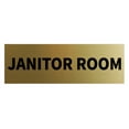 thumbnail image 1 of Basic Janitor Room Sign (Brushed Gold) - Large, 1 of 5